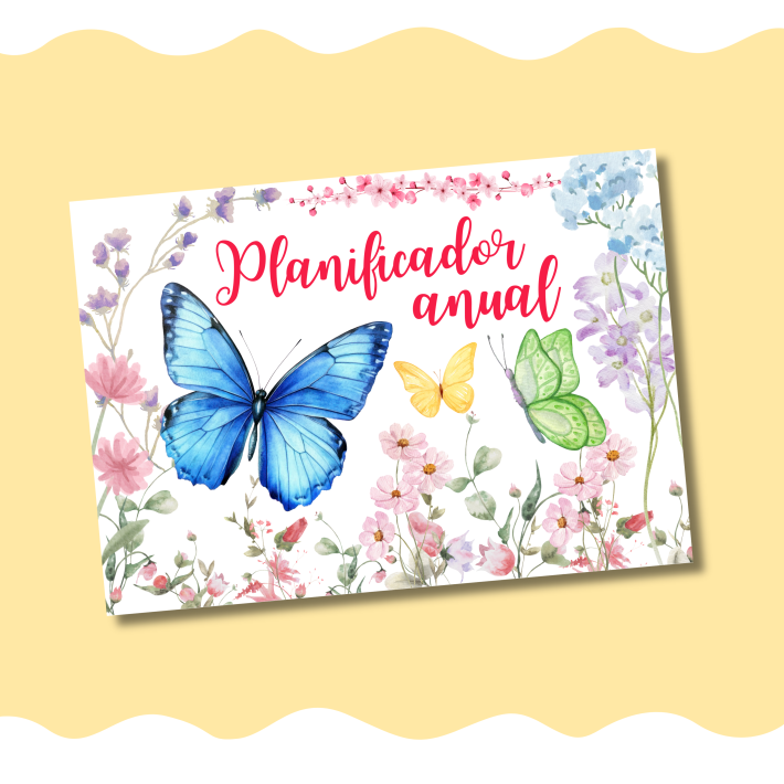 Archivo Digital Planificador A4 horizontal Mariposa