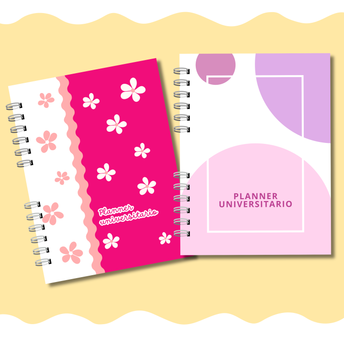 Archivo Digital Planner Universitario Tonos Rosa